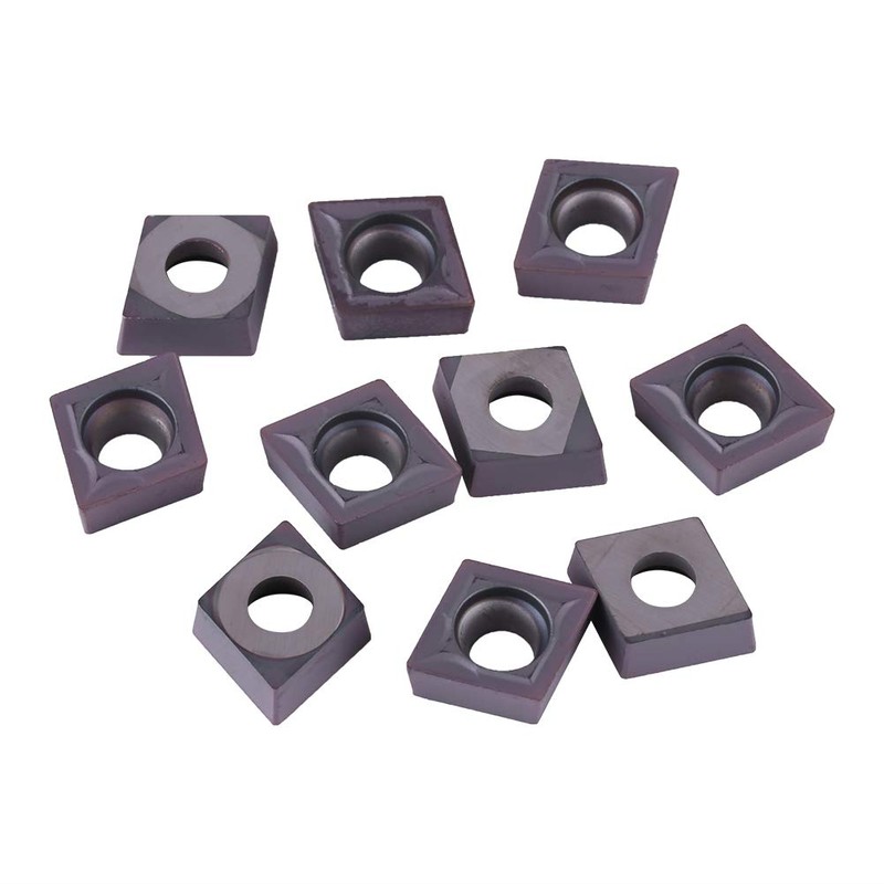 Akozon 10pcs CNC Carbide Chip Insert Blade Cutter Lathe Turning
