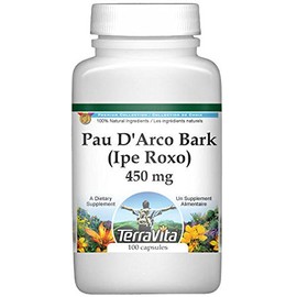 PAU D'Arco Bark (Ipe Roxo) - 450 mg (100 Capsules, ZIN: 511531)