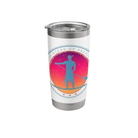 Stand Up Paddle Board Sunset Vintage SUP Retro Design Stainless Steel Insulated Tumbler