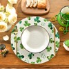 Artoid Mode Lucky Shamrock St. Patrick's Day Round Placemats Set