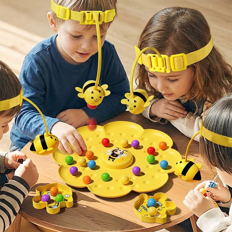 Montessori Magnetic Bee Toy from 2 Years - Fishing Game