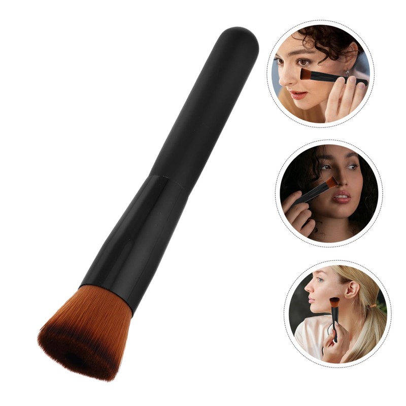 TOVINANNA Cushion Makeup Brush Set 2pcs Portable Foundation Brushes for