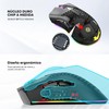 K SNAKE Ratón Ergonómico para Juegos con dpi Ajustable 800/1200/3000,
