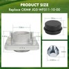 2 Pack Aluminum Golf Cart Front Wheel Hub Assembly, Fit