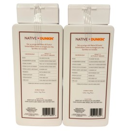 Native DUNKIN Donuts Boston Kreme Body Wash 18 fl oz Limited Edition 2 Pack