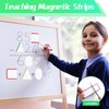 Magnetic Strips Writeable, Pack of 27 Magnets for Labelling, Wipeable