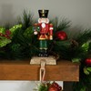 Northlight Glittered Nutcracker Soldier with Gift Christmas Stocking Holder -