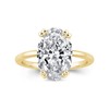 PAFIDDY 5CT Stunning Oval Cut Engagement Ring for Women,Simulated Diamond