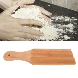 Gnocchi Board, Dough Kneading Beech Wood Slanted Ridge Board Gnocchi Roller Pasta Maker Without Sticking for Kitchen Home Use
