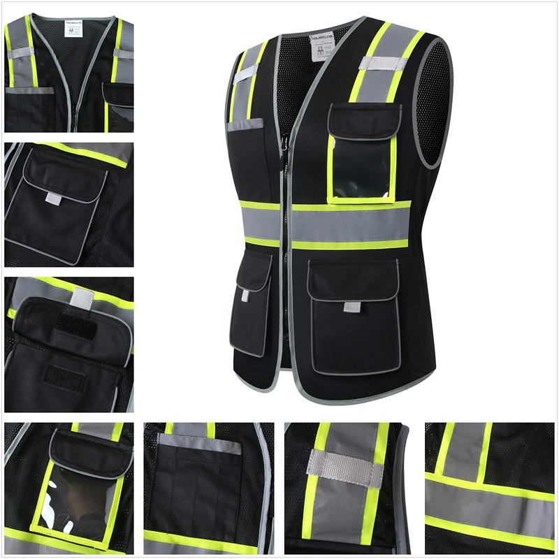 HoliSecure Safety Vest for women, Hi vis Reflective Lady Work