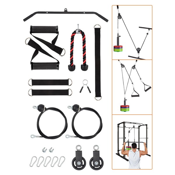 Pulley System for Home Gym, LAT Pulldown Cable Machine Pulley
