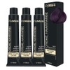 FemMas Haarfarbe 3x Dunkelblond Violett Intensiv 6.22 I Professionelle Creme