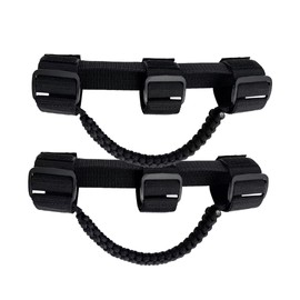 RDFUN Roll Bar Grab Handles for UTV&ATV,Hand Holds fits 1.5-2”Roll Cages for Polaris/Kawasaki/Honda/Yamaha,Paracord,Black