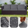 ele ELEOPTION 2Pcs/Set Waterproof Couch Cushion Covers Patio Outdoor Lawn