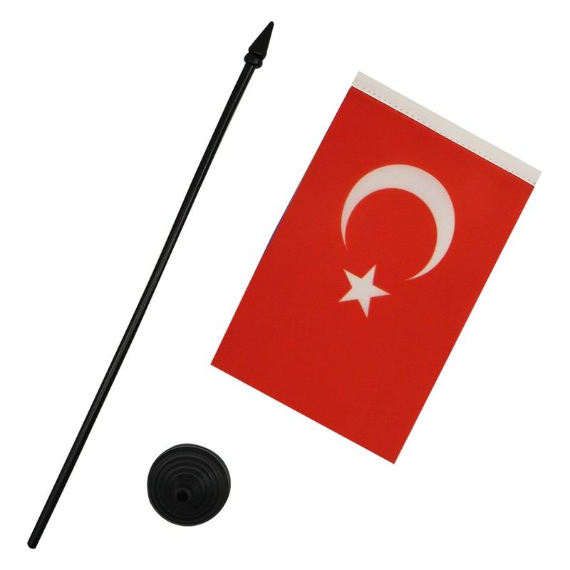 AZ FLAG - Tischflagge Türkei - 15x10 cm - Türkische
