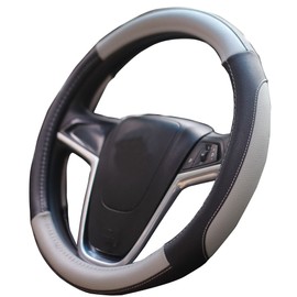 Mayco Bell Car Steering Wheel Cover 15 inch Comfort Durability Safety (Gray)