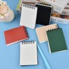 Spiral Notepads, Retro Mini Notepads, A7, 6 Pieces x 80