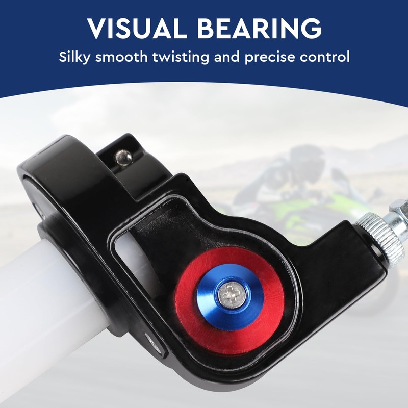 EXLECO Quick Throttle Grip Motorcycle Throttle Grip Set 22 mm