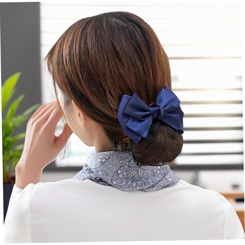 2 redecillas para moño gorros para el cabello con lazo