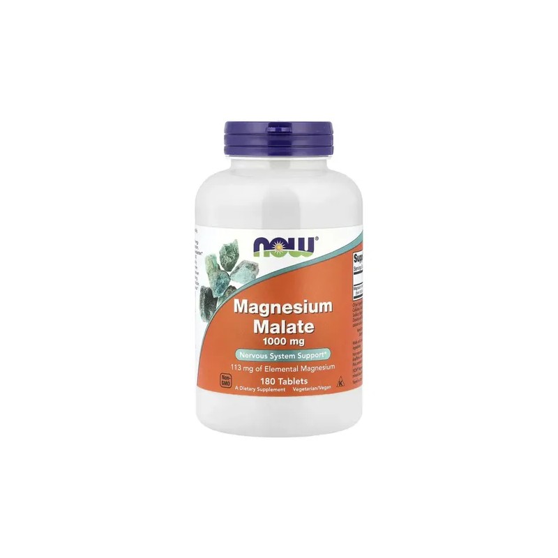 Malato de Magnesio 1000mg Magnesium Malate Supplement, 180 Tablets