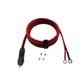 CUZEC - Adaptador de encendedor de cigarrillos de alta resistencia de 14 AWG 20 A macho con cable de cable de 1,2 m 14 AWG para inversor de coche, bomba de aire, taza eléctrica y bricolaje