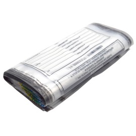 Secur-Pak Deposit Bags - Pack of 100 - Bill Capacity, 6,000 - Premium, Level 4 Security Tamper Evident, Clear Security Bags - Self Sealing, Transparent 2.5 Mil Plastic - 15" x 20" - SECUR-PAK