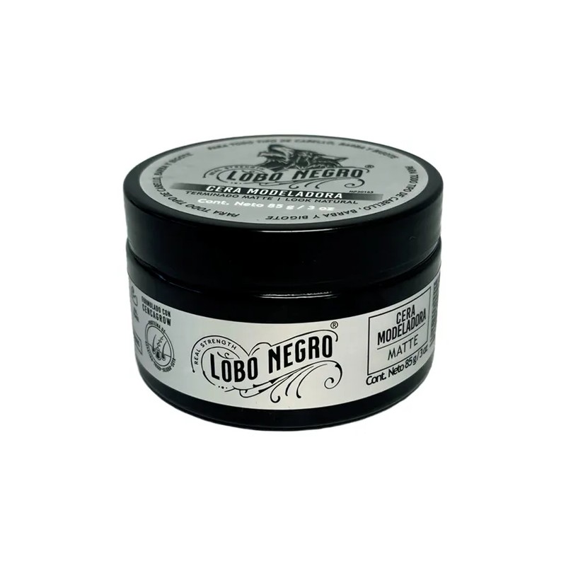 Cera Efecto Mate Cabello, Barba Y Bigote 85g Lobo Negro