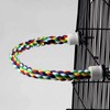 Pet Bird Rope Perches Parrot Colourful Cage Comfy Perch Bungees