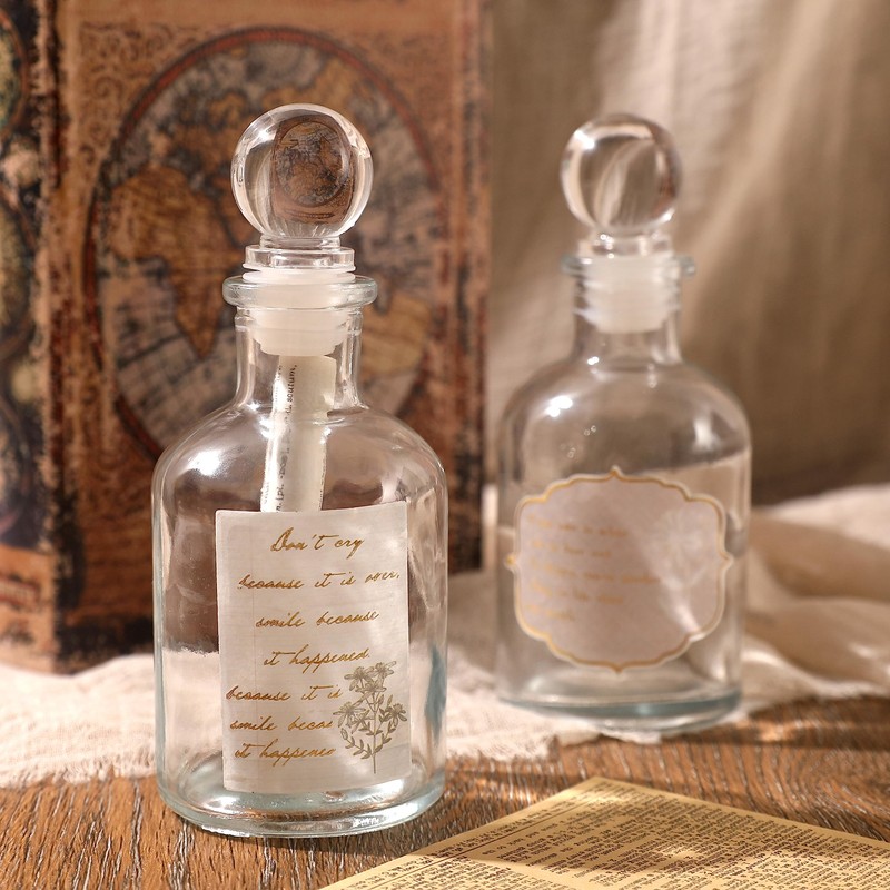 Magic Season Decorative Glass Bottle - 5 fl oz. Round