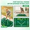 MUKESKY Hockey Training Mat, Non-Slip Quiet Hockey Training Equipment, Ball