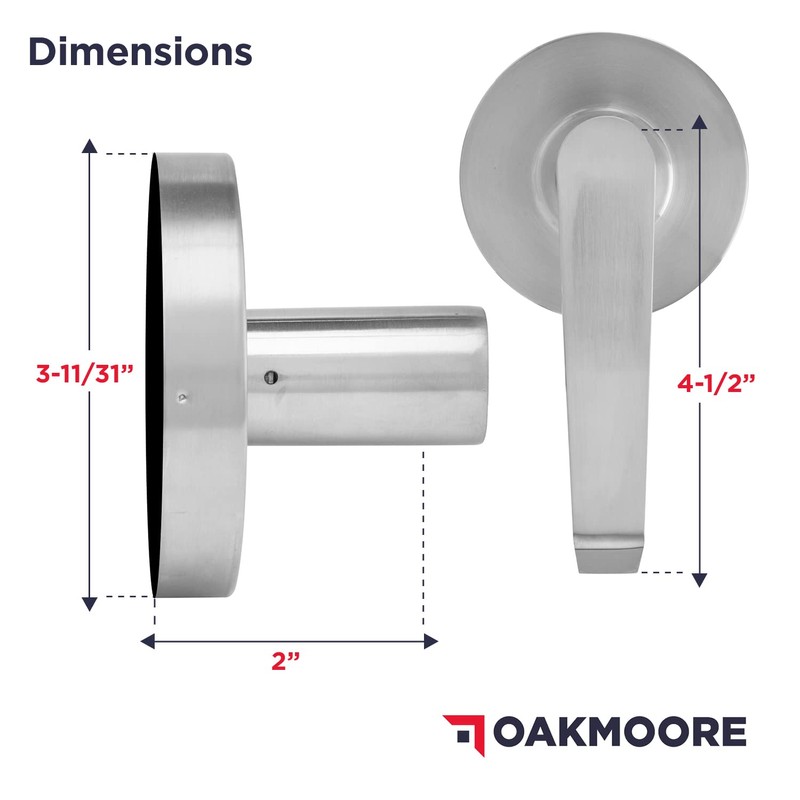Commercial Bathroom Door Handle with Lock | Privacy Commercial Door