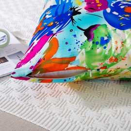 SLPBABY Silk Pillowcase for Hair and Skin with Hidden Zipper Print (Queen, Pattern3)