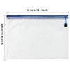 Plastic Wallets A4 Zipped Wallets- 24 Pieces Document Zip Folder