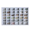 Wudygirl Earring Organizer Jewelry Tray for Drawer 13.7"x9.4" Gray