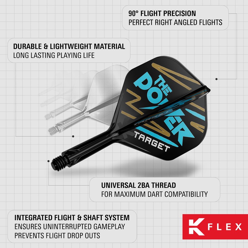 TARGET Darts Phil Taylor K Flex Flights and Shaft System,