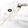 2 Pack Universal Side Mount Toilet Handle Angle-Mount Adjustable Trip