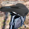 Road Bike Saddle Black Hollow Ergonomic Soft Silicone Sponge Tail