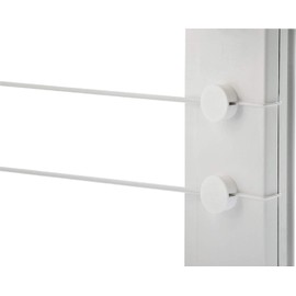 4 Blind Curtain Wire Mounting Set 4GARDINEBASIC for Panel Curtains Kitchen Curtains, White
