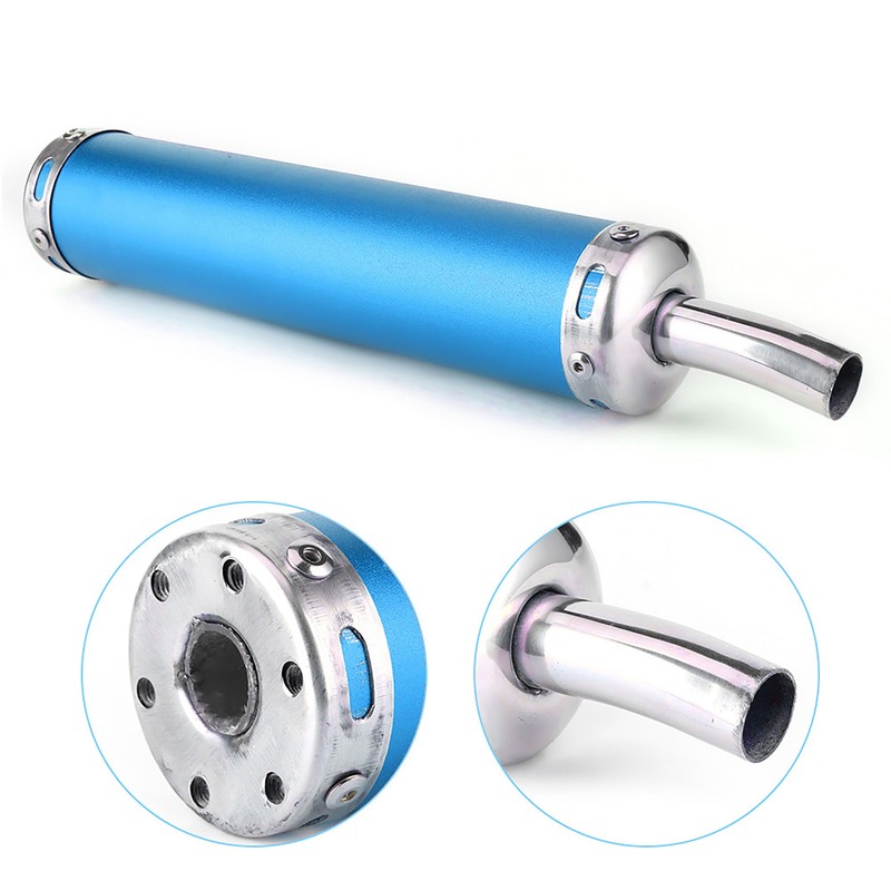 Stainless Steel Exhaust Muffler Silencer 20mm/0.8in Modified Parts for 2