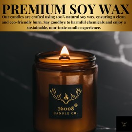Luxury Leather and Lace Scented Candle | Gifts for Her | Handcrafted Long - Lasting Soy Wax Candles | Great Mothers Day Gifts | Gifts for Mom from Son | Mothers Day Gift from Daughter