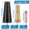 Abizarch 15Pcs MIG Welding Kit Flux Core Gasless Nozzle 0.8/0.9mm
