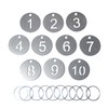 C-RAYS Stainless Steel Number Tag Number Tag Plate Key Tag