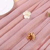 SAJOO Dusty Rose Cheesecloth Table Runner 10ft Gauze Table Runner