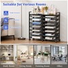 Simple Trending Rolling File Storage Cart, 15-Tier Metal Desk File