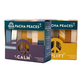 Pacha Peaces Bar Soap Uplift & Calm Variety 2 Pack | Premium, Handcrafted, Hydrating | Natural Face Wash, Hand Cleanser, Body Wash | Soothing Essential Oils, 4 oz
