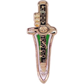 Game Dragon Flute Dagger Cartoon Brooch Interesting Metal Enamel Badge Denim Jacket Backpack Pin Children Fashion Jewelry Accessories Gifts