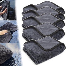 Bathroom Drying Cloth, Streak Free Microfiber Magic Cleaning Wipes, Drying Towel Microfiber Quick，Thickened Magic Cleaning ClothShower for Car Detailing, Kitchen, Window Clean Cloth (5PCS, 40 * 60cm)
