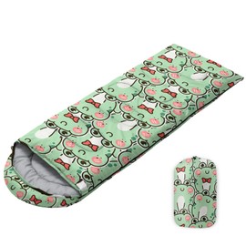 Sleeping Bags for Adults Youth Kids,3D Printing Camping Sleeping Bag for Girls Boys Lightweight Waterproof Cold/Warm Weather Sleeping Bag for 3 Seasons