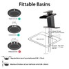 AVSIILE LED Bathroom Sink Faucet, Oil Rubbed Bronze Waterfall Single