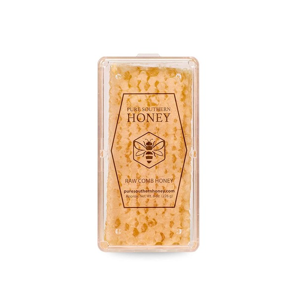 8 oz. Edible Raw Honeycomb - American Made by Pure Southern Honey